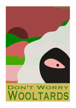 The Dark Peak Poster Gallery: Don't Worry Wooltards by Dark Peak District Council
